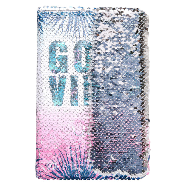 Exerz Reversible Sequin Notebook A5 Size - Good Vibes