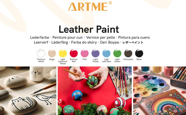 Artme Acrylic Leather Paint 10 colours 20ml x10