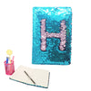 Exerz Reversible Sequin Notebook A5 Size - Teal/Pink