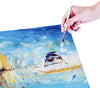 Exerz 20x20cm Canvas Panels 12pcs 3mm Blank Artist Canvas Board 280gsm 100% Cotton