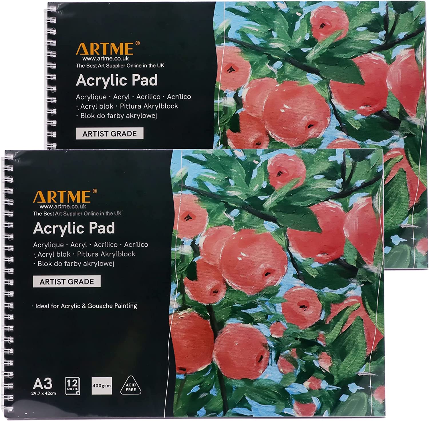Artme A3 Acrylic Pad 2PK