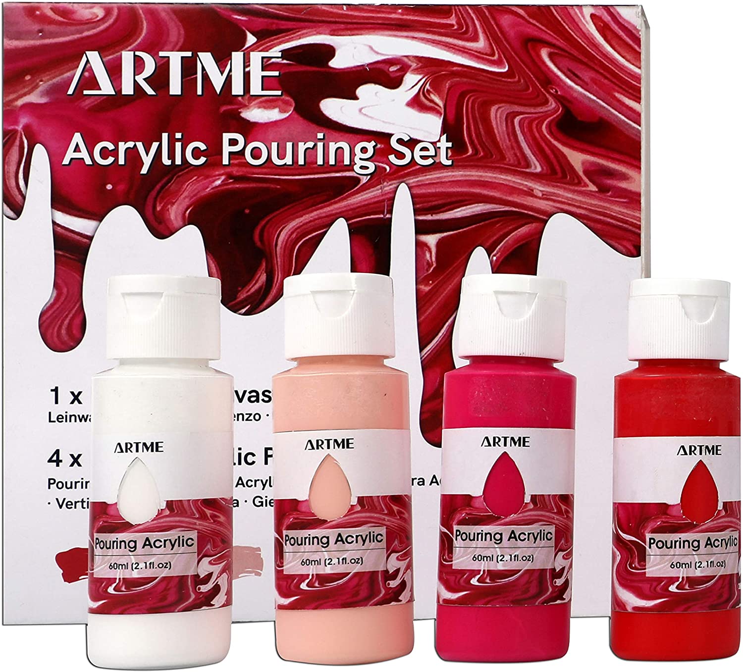 Artme Pouring Acrylic Paint Art Set (Rose Quartz)