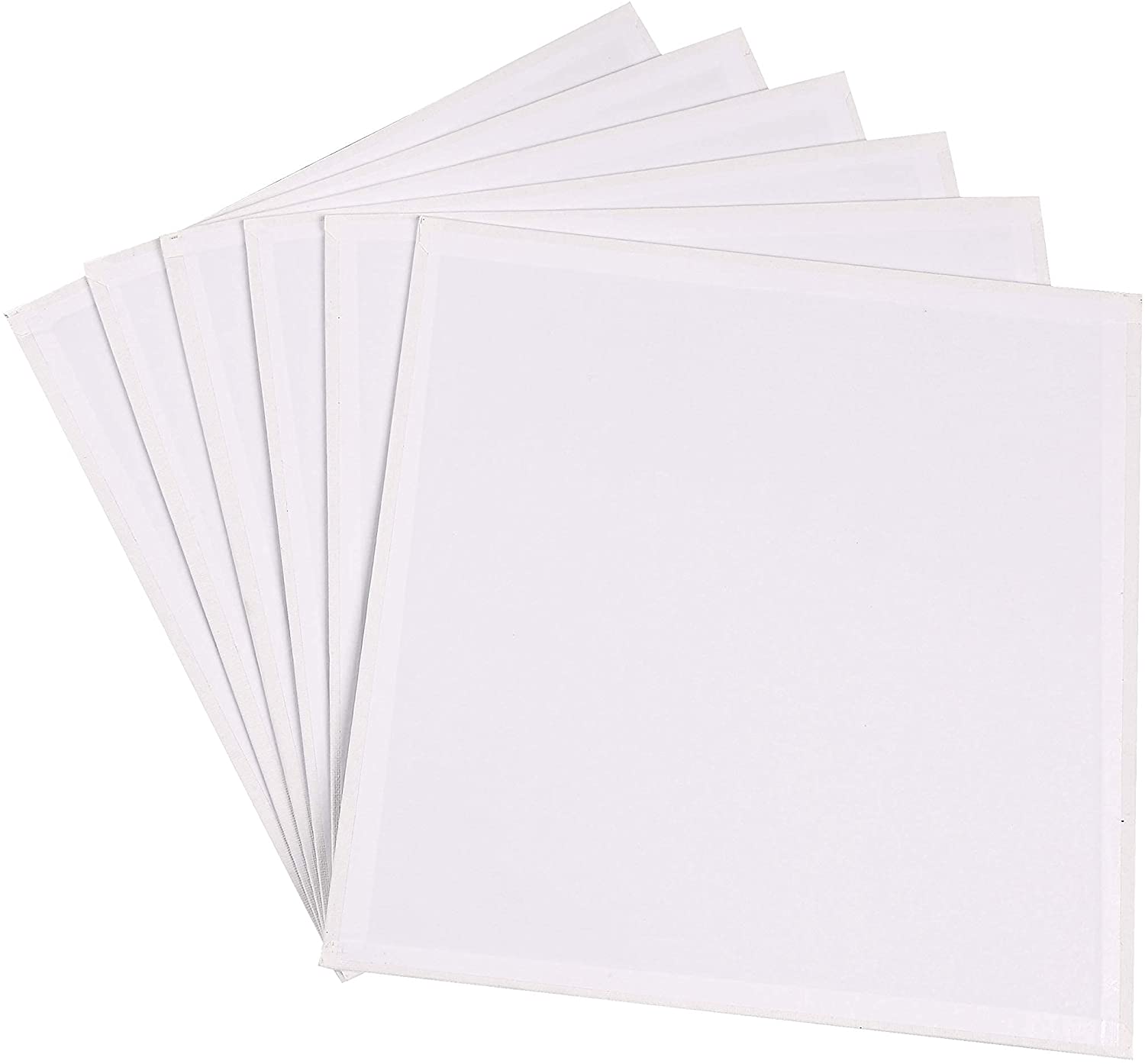 Exerz 30x30cm Canvas Panels 6pcs - 3mm 280gsm 100% Cotton -Square Shape Blank Artist Canvas Board